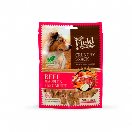 Pet food - Sam's field crunchy snack beef with apples and carrot 200gr