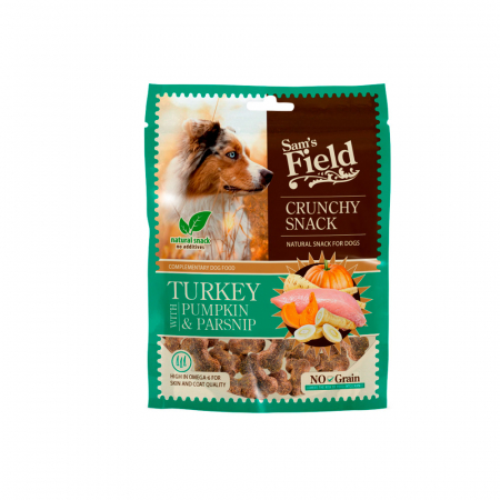 RECOMPENSE - Sam's field crunchy snack turkey with pumpkin & parsnip 200gr