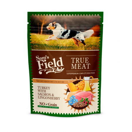 Necunoscut - Sam`s Field Dog Pouch Turkey with SalmonandLingonberry 260gr