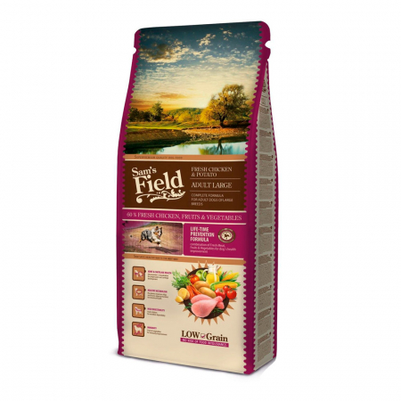 Produse - Sam's field fresh chicken and potato adult large 13lg