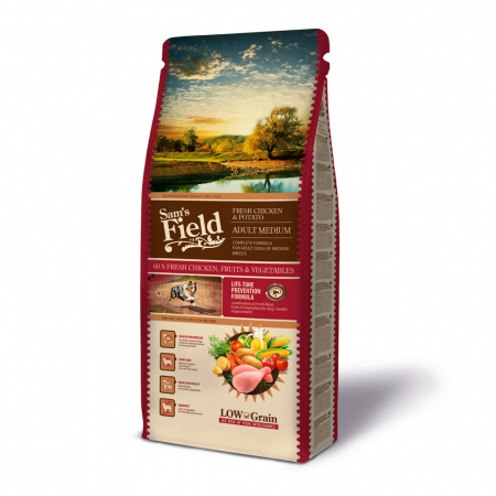 Produse - Sam's field fresh chicken and potato adult medium 13kg