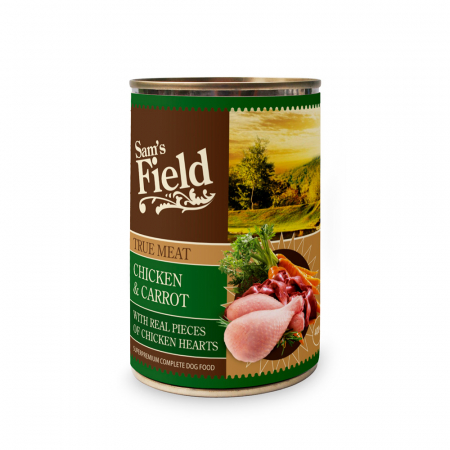 Pet food - Sam's Field True Meat Chicken and Carrot 400 g