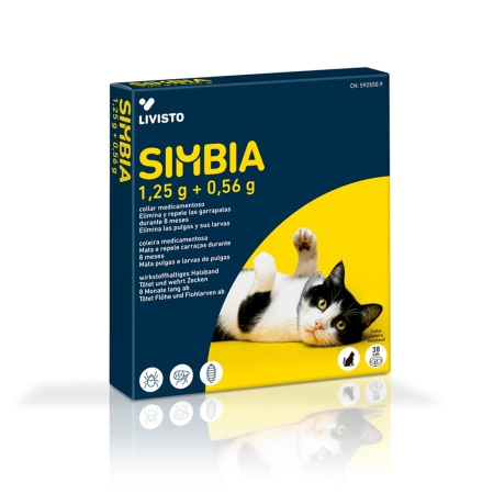 Simbia Zgardă Antiparazitară Pisici 38 cm – Purici și Căpușe [1]