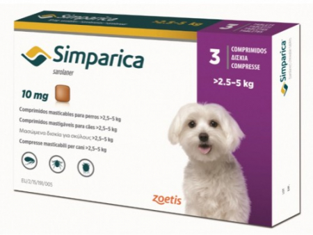 Simparica - Simparica 10mg  2.5-5 kg cutie cu 1 tableta, Deparazitare externa pentru caini