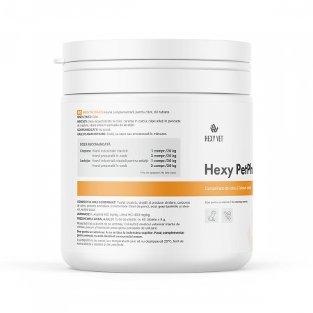Supliment nutritiv pentru caini Hexy Pet Phos 60 tablete [3]