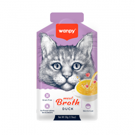 Necunoscut - Wanpy supa de rata 50 gr pentru pisici