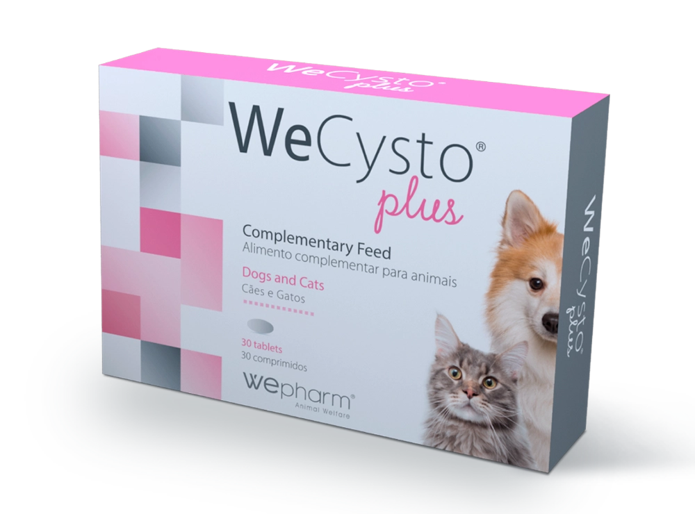 SUPORT RENAL - WeCysto Plus 30 tablete, supliment pentru sustinerea functiei renale a cainilor si pisicilor