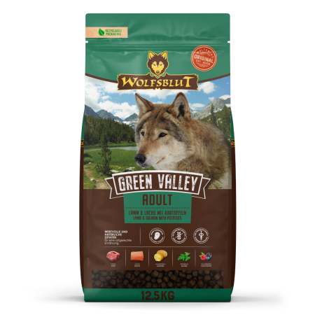 Import - Wolfsblut Green Valley Adult - lamb 12.5 kg