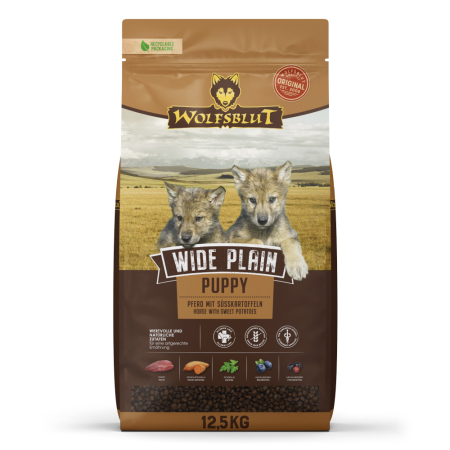 Import - Wolfsblut Wide Plain Puppy - horse 12.5 kg