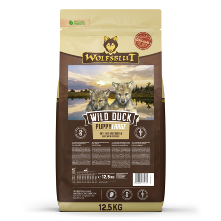 Import - Wolfsblut Wild Duck Large Breed Puppy - duck 12.5 kg