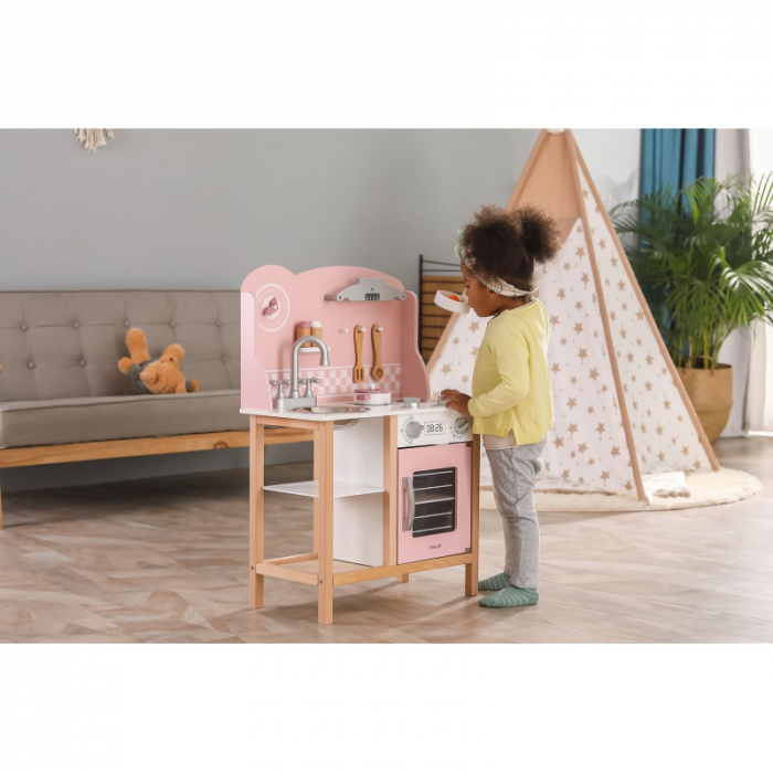 Bucatarie roz din lemn cu accesorii, PolarB, Viga [5]