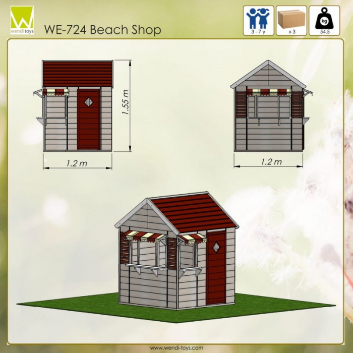Casuta de gradina Beach Shop (M16), Wendi Toys [2]
