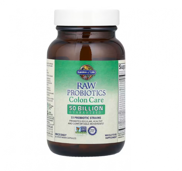Raw Probiotics Colon Care, pentru îngrijirea colonului, 30 de vcaps [3]