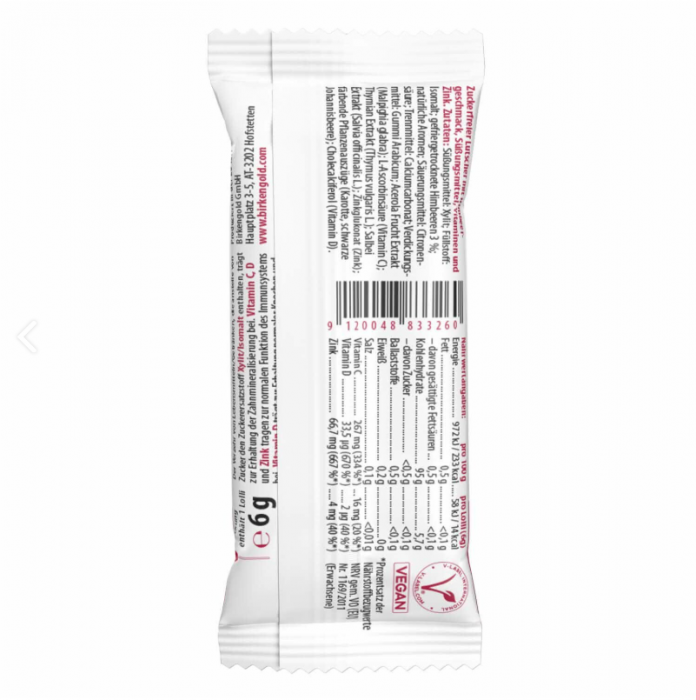 Acadea cu xylitol și zmeură, 6g [2]