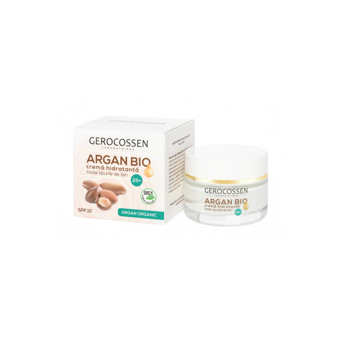 Argan Bio Crema Hidratanta 25+ Spf 10 : cu Ulei de Argan Organic si Aloe Vera - 50 Ml [1]