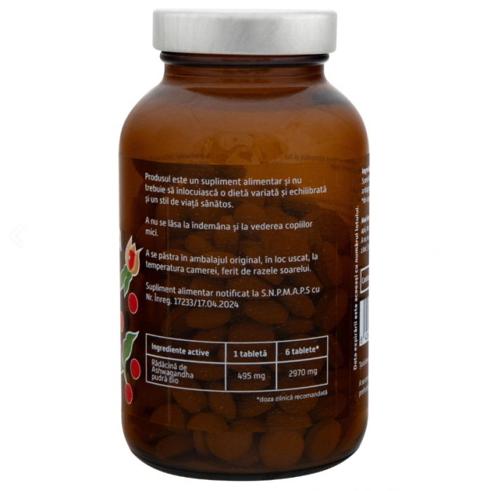 Ashwagandha, bio, 240 tablete [2]