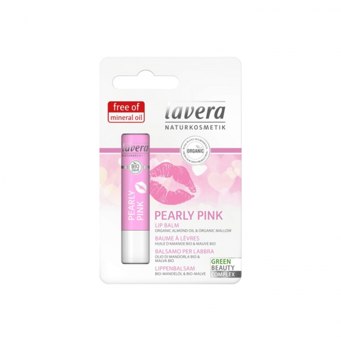 Balsam BIO de buze Pearly Pink Lavera 4,5g [1]