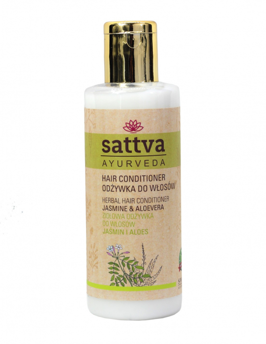 Balsam de păr cu Iasomie și Aloe, 210ml - Sattva Ayurveda [1]