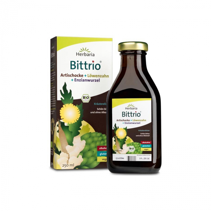 Bittrio - mix vegan BIO de extracte din Anghinare, păpădie si rădăcină de gențiană 250ml [1]