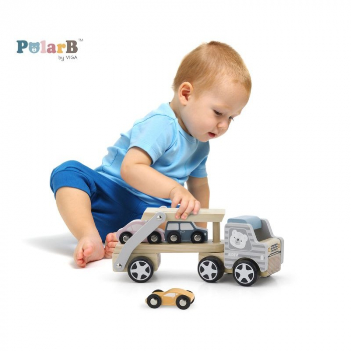 Camion transportor cu 3 masinute, PolarB Viga [3]