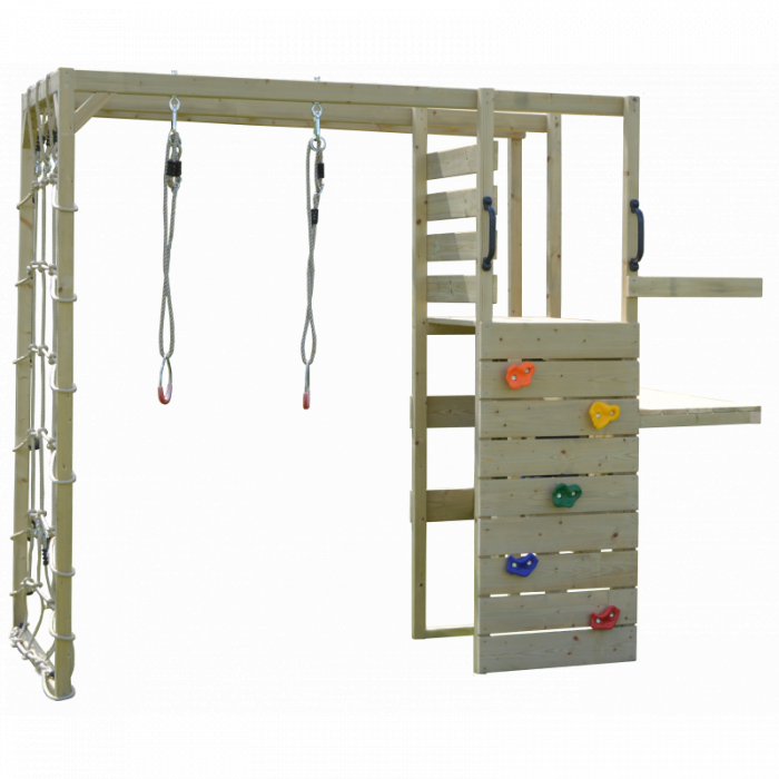 Căsuța de grădină Lime Lodge cu tobogan, leagăn, modul sport [5]