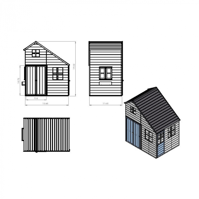 Casuta de gradina Mansion (M33), Wendi Toys [7]