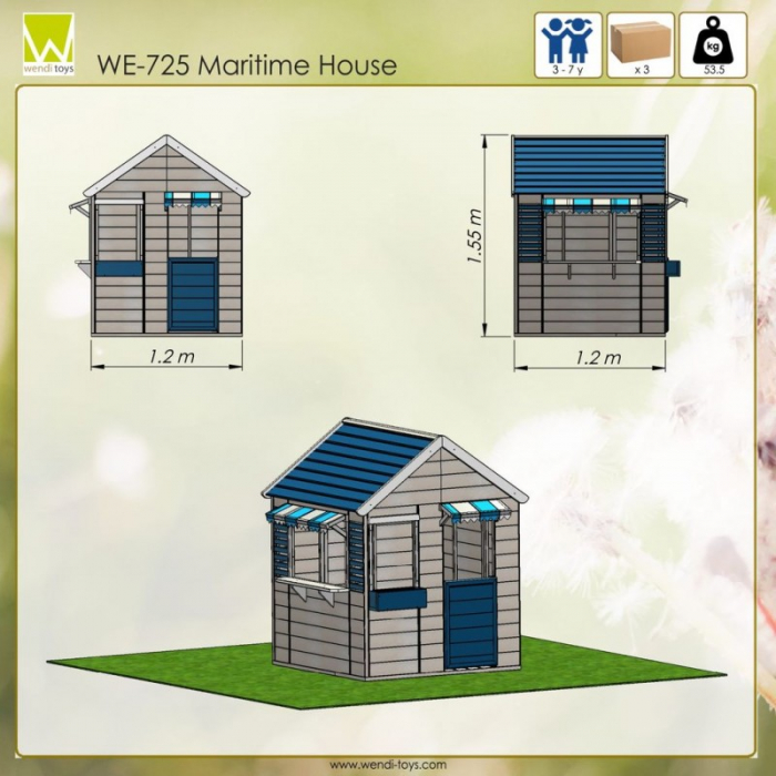 Căsuță de grădină Maritime House (M17) [4]