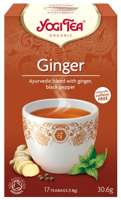 Ceai Bio de Ghimbir, 17 pliculete 30.6gr Yogi Tea [2]