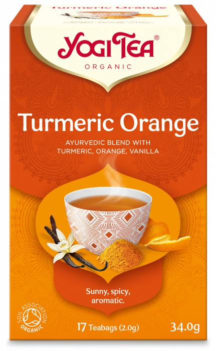 Ceai Bio Din Curcuma, Portocale Si Vanilie, 17 Pliculete 34,0G Yogi Tea [2]