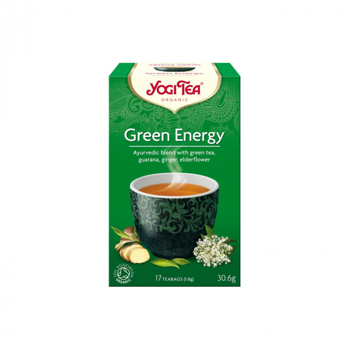 Ceai BIO energie verde, 17 pliculete - 30.6g Yogi Tea [1]