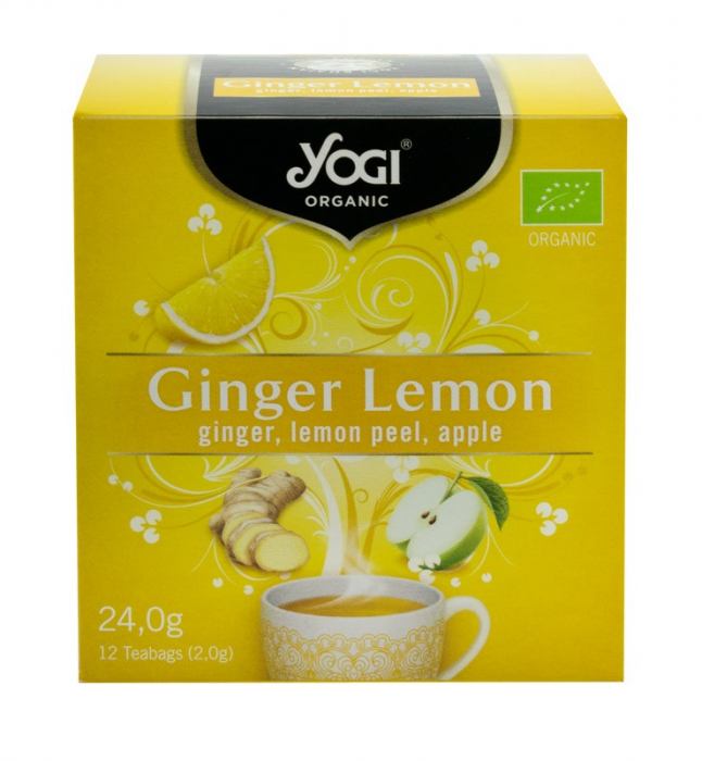 Ceai BIO ghimbir, lamaie si mar, 12 plicuri 24 g Yogi Tea [2]