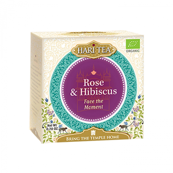 Ceai Premium Hari Tea - Face The Moment - Trandafiri si Hibiscus Bio 10Dz