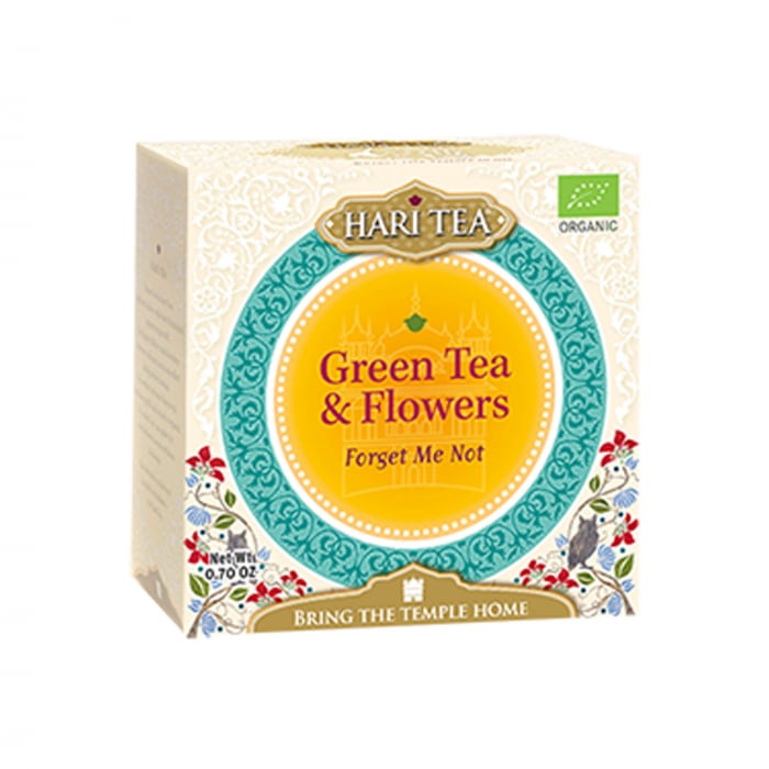 Ceai Premium Hari Tea - Forget Me Not - Ceai Verde si Flori Bio 10Dz