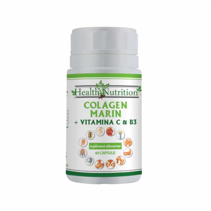 Colagen marin Forte + Vitamina B3 + Vitamina C 60 tablete