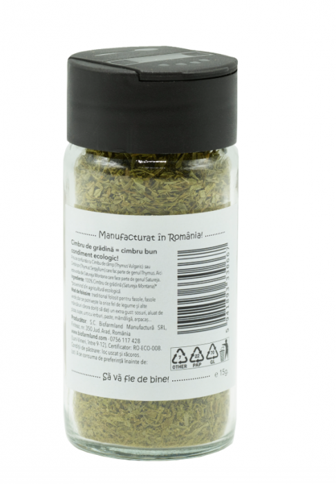 Condiment Cimbru de Grădină ECOLOGIC - 15g (Flacon Sticlă) [2]