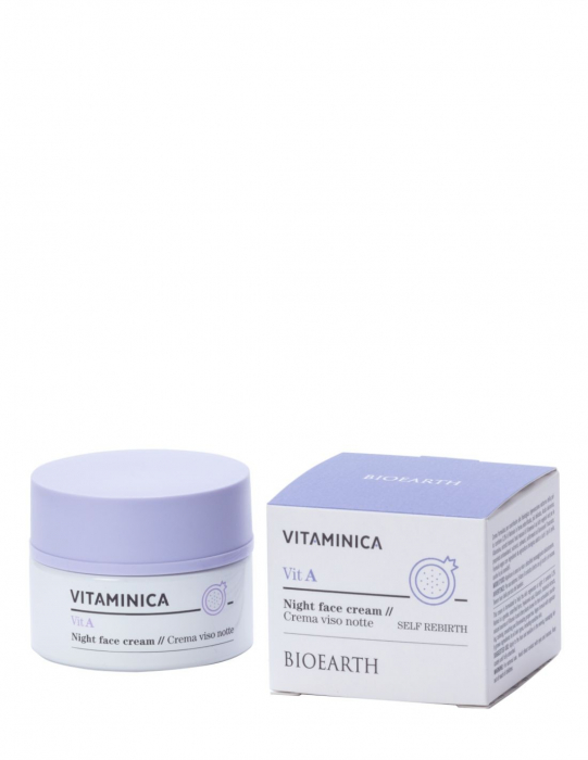 Cremă cu retinol și acid hialuronic de noapte, 50ml – Vitaminica Bioearth [2]