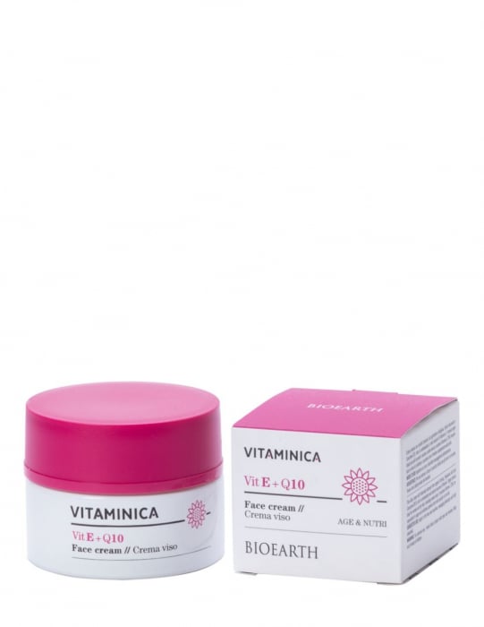 Cremă de față cu Q10 si vitamina E, 50ml – Vitaminica Bioearth [2]