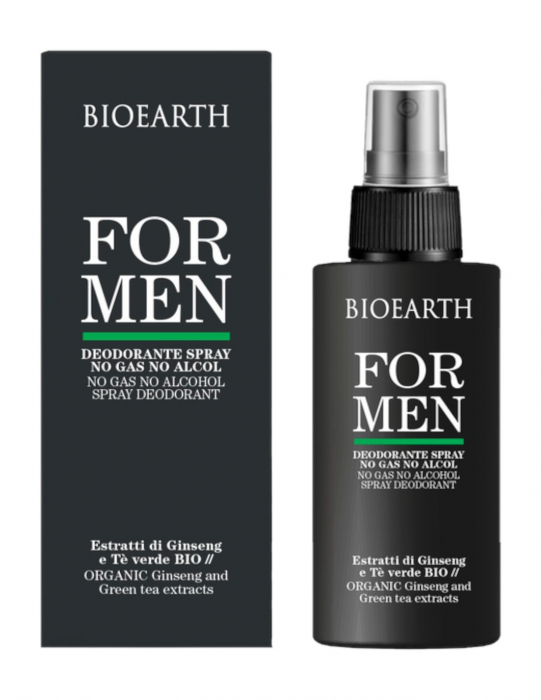 Deodorant spray fără alcool pentru bărbați, 100ml – For Men Bioearth [2]
