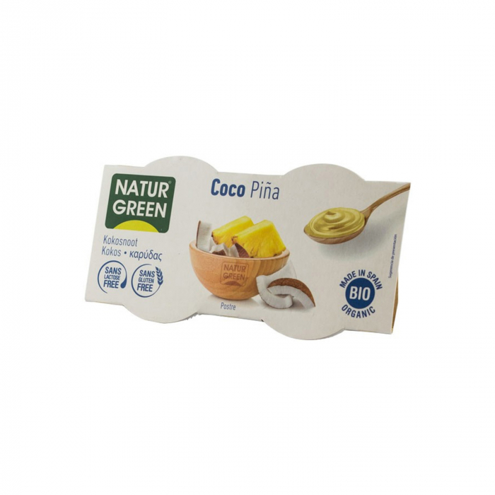 Desert BIO cu cocos si ananas, 2x125 g