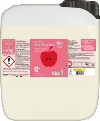 Detergent BIO  lichid pentru rufe albe si colorate, mere rosii, 5L - Biolu                       [1]