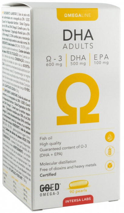 DHA pentru adulti, 90 capsule, 126g Intersa Labs [2]