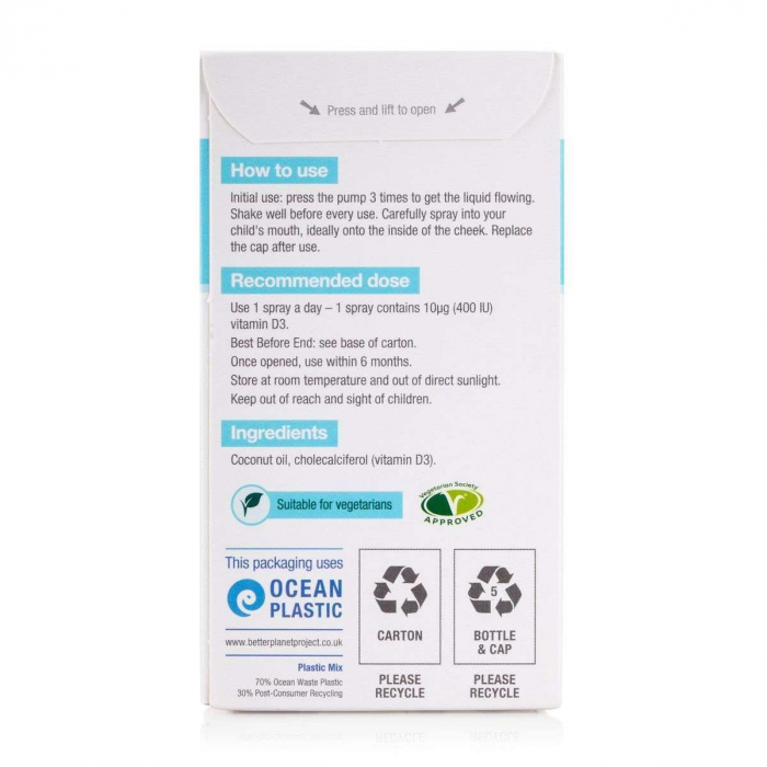 D400 Infant Vitamina D pentru Bebe Spray oral 15 ml [2]