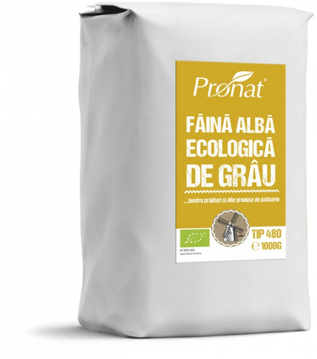 Făină albă de grâu Bio, TIP 480, 1kg [1]