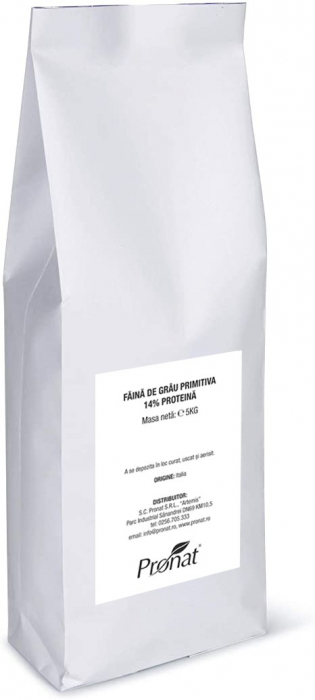 FĂINĂ DE GRÂU PRIMITIVĂ - 14% PROTEINĂ, 5KG [1]