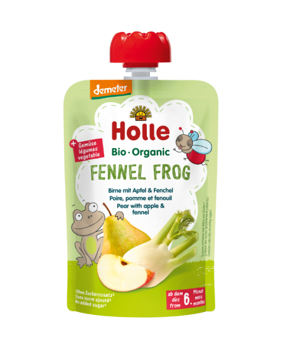 Fennel Frog - Piure de pere cu mere și fenicul BIO, 100g [1]
