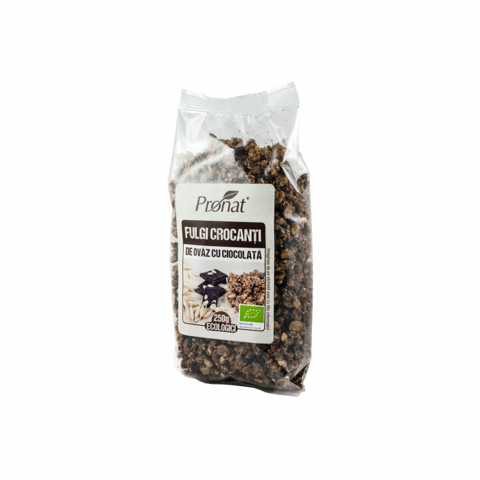 Fulgi crocanti BIO de ovaz cu ciocolata 250g [2]