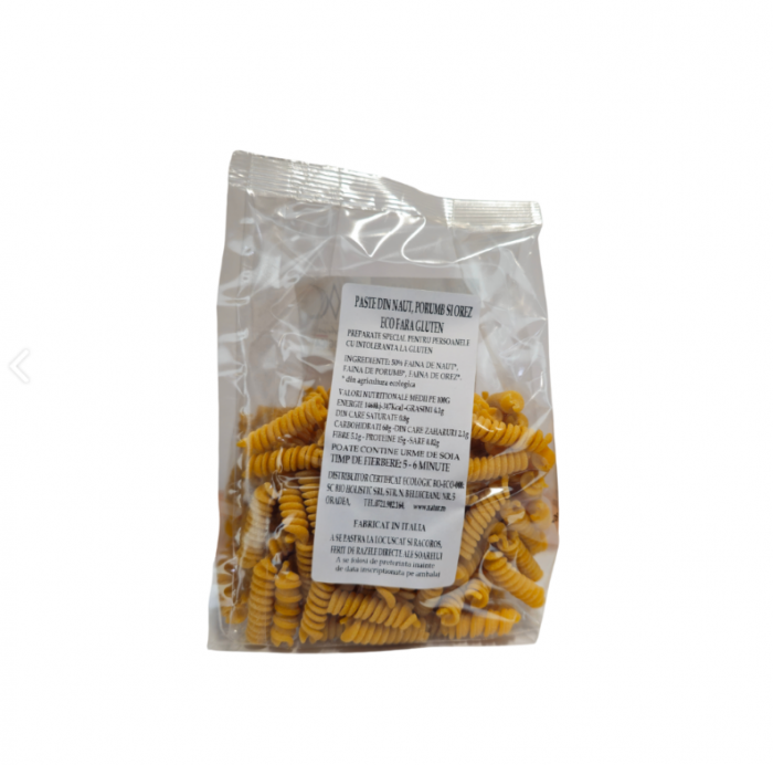 Fusilli cu naut bio fara gluten 250g Marchesato [2]