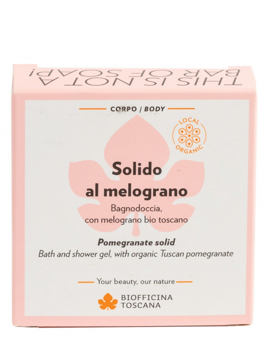Gel de duș și sampon solid cu rodie, 80gr – Biofficina [2]