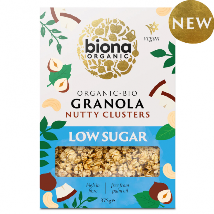 Granola cu nuci și conținut scăzut de zahăr, BIO, 375g [1]