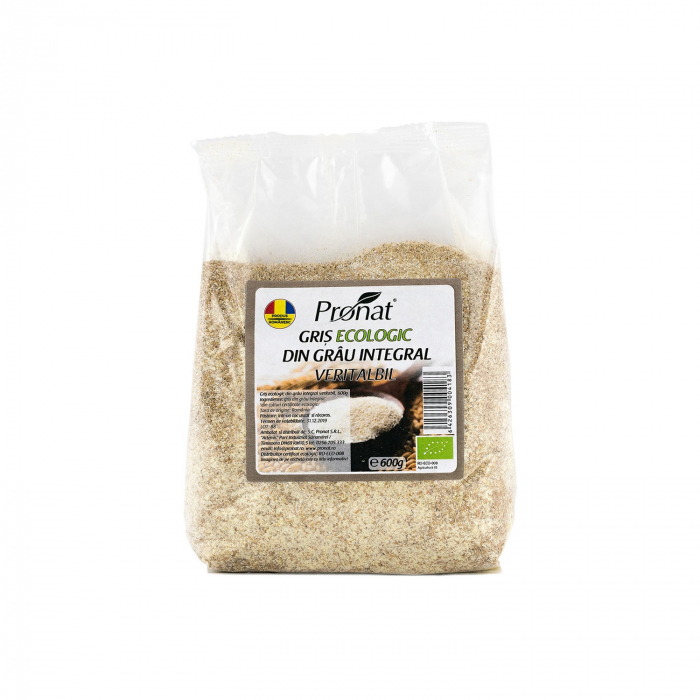 Gris BIO din grau integral veritabil, 600g [2]